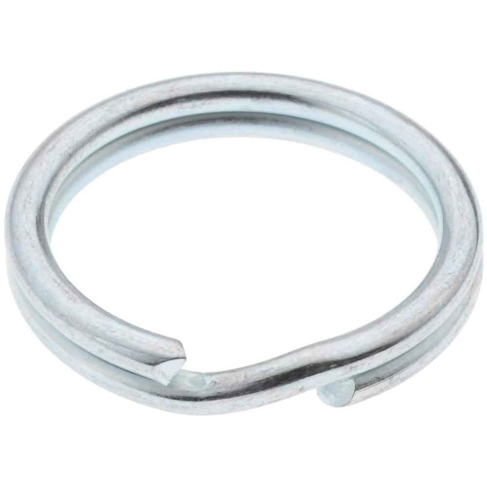 Prudance 100pcs Key Rings Stainless Steel Round Split Ring - Bulk Pack of 100-1 25mm Diameter