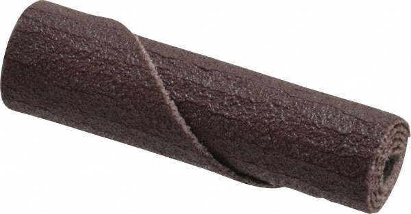 Straight Cartridge Roll: 3/8" Dia, 120 Grit, Aluminum Oxide