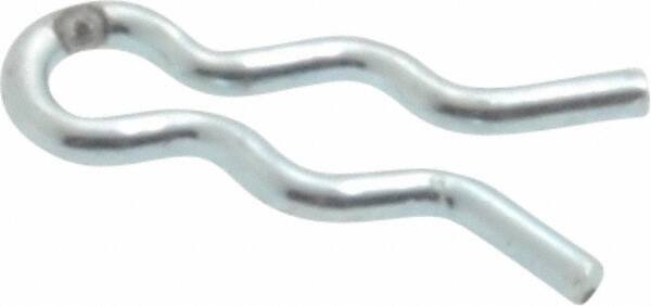 5/64" Groove, 5/16" Long, Zinc-Plated Spring Steel Hair Pin Clip
