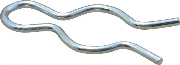 Made in USA C207-BPXZ2306 3/8" Groove, 1-1/8" Long, Zinc-Plated Spring Steel Hair Pin Clip Image