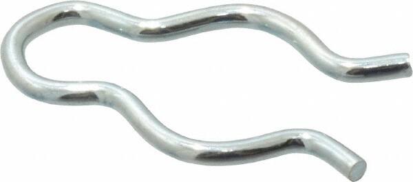 7/16" Groove, 1-1/8" Long, Zinc-Plated Spring Steel Hair Pin Clip