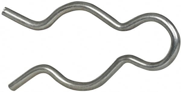Value Collection - 25/32″ Groove, 2-5/64″ Long, Zinc-Plated Spring Steel  Hair Pin Clip - 67986802 - MSC Industrial Supply