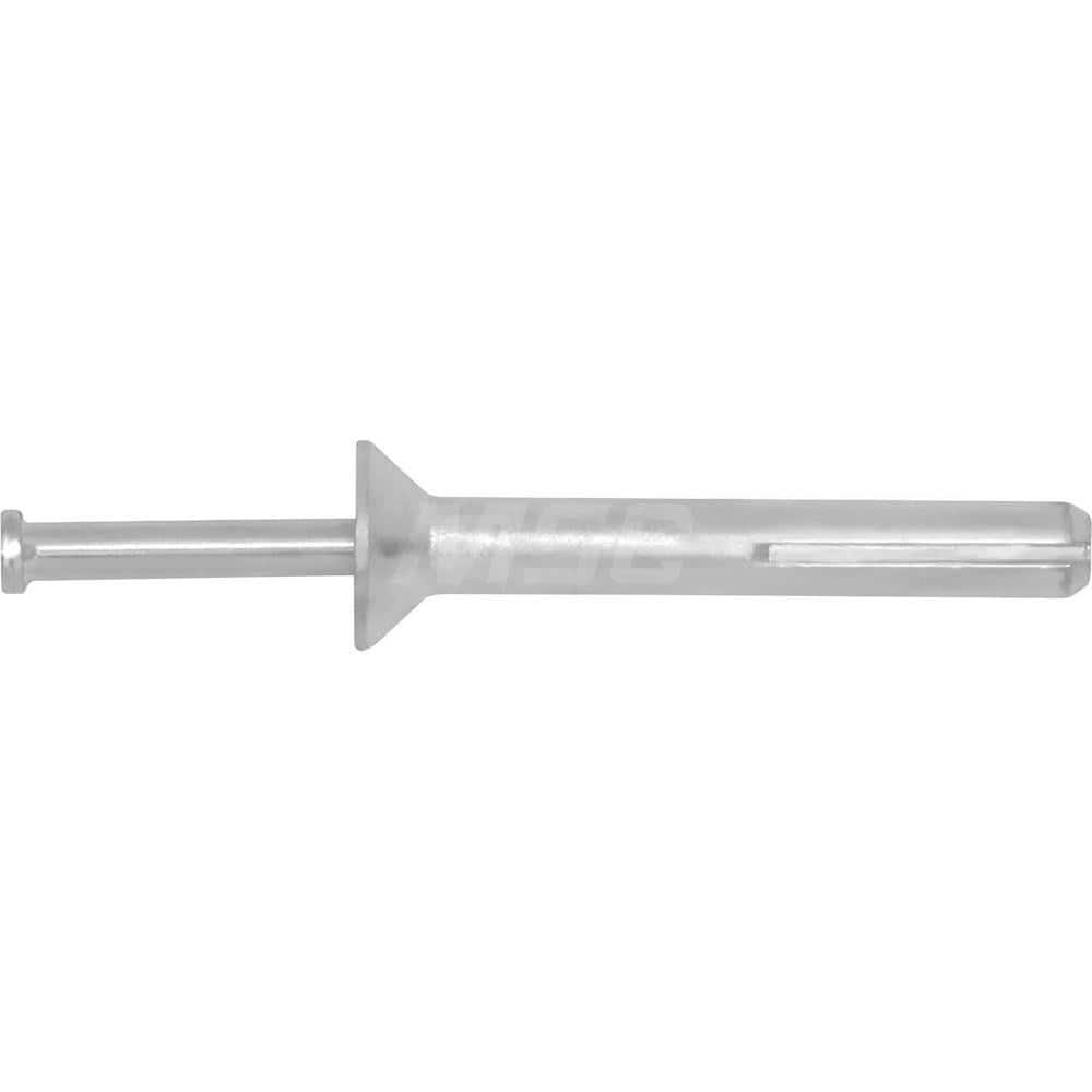 DeWALT Anchors & Fasteners 02836-PWR 1/4" Diam, 1/4" Drill, 1-1/2" OAL, 7/8" Min Embedment Hammer Drive Concrete Anchor 