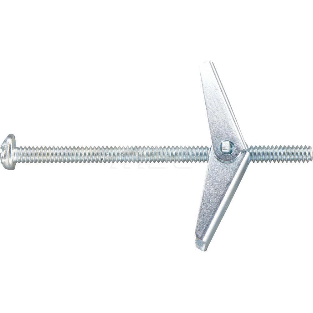 DeWALT Anchors & Fasteners 04141-PWR 3/16" Diam x 4" OAL, 3/16" Screw, Steel Toggle Bolt Drywall & Hollow Wall Anchor Image