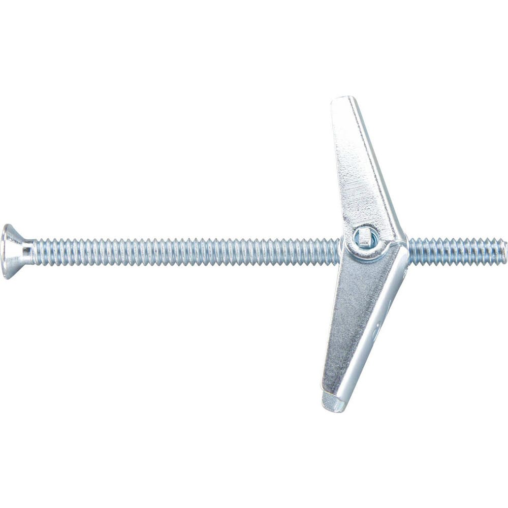 DeWALT Anchors & Fasteners 04132-PWR 3/16" Diam x 3" OAL, 3/16" Screw, Steel Toggle Bolt Drywall & Hollow Wall Anchor 