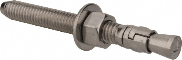 DeWALT Anchors & Fasteners 07314-PWR Concrete Wedge Anchor: 3/8" Dia, 3-1/2" OAL, 1-5/8" Min Embedment Image