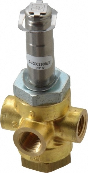 Parker 04F30C2106ACF Solenoid Valve: 1/4" Port, NPT Image