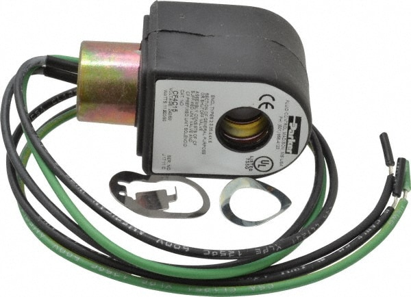 Parker CF4C15 240 Volt, 18 Coil Lead Length, Class F, Solenoid Coil Image