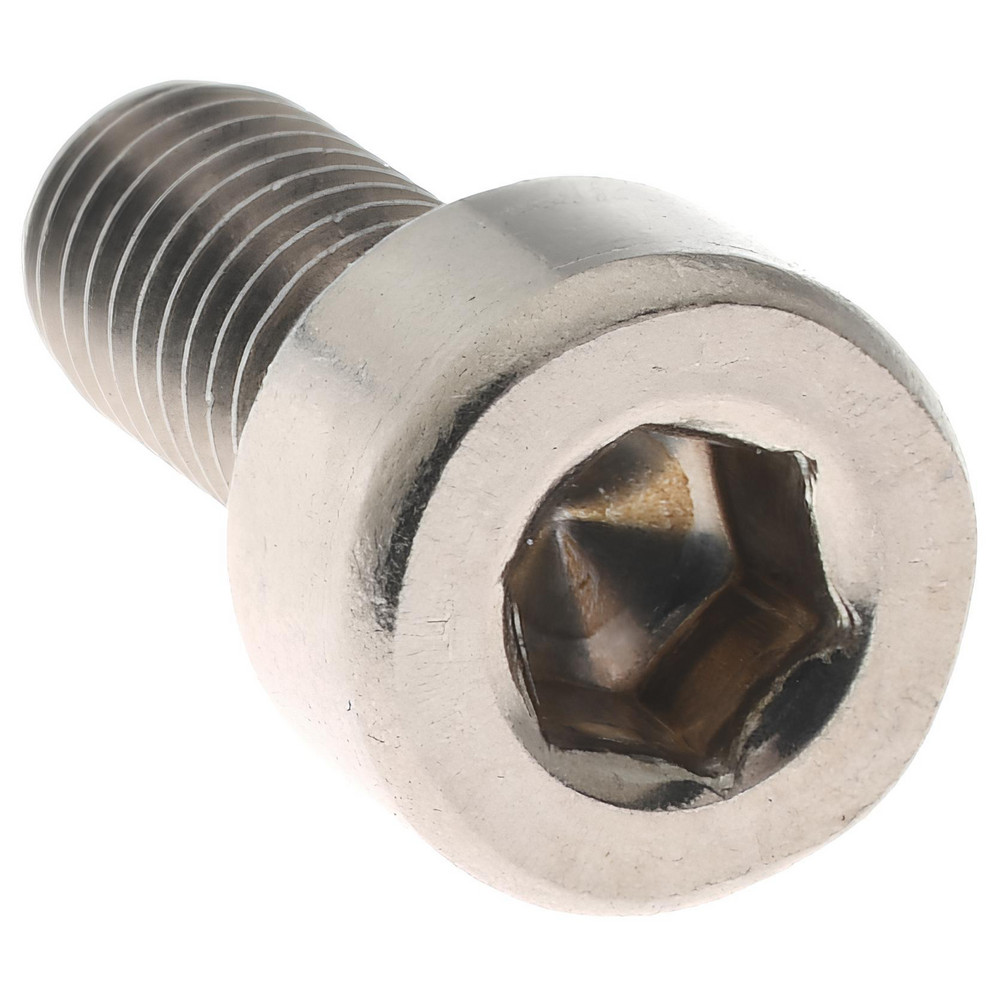Hex Socket Cap Screw: M4x0.7, 10.00 mm Length Under Head, 18-8 & Austenitic Grade A2 Stainless Steel - Fully Threaded, DIN 912