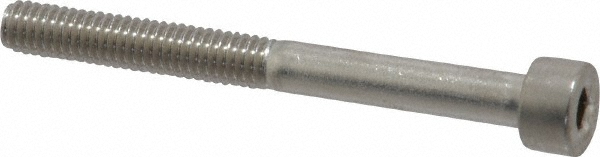 Value Collection MASC0040040CP Hex Head Cap Screw: M4 x 0.70 x 40 mm, Grade 18-8 & Austenitic Grade A2 Stainless Steel Image