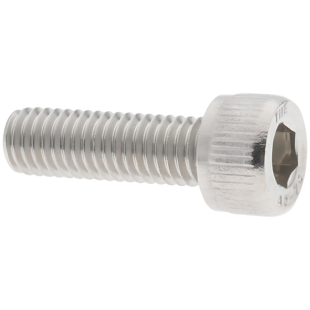 Hex Socket Cap Screw: M5x0.8, 16.00 mm Length Under Head, 18-8 & Austenitic Grade A2 Stainless Steel - Fully Threaded, DIN 912