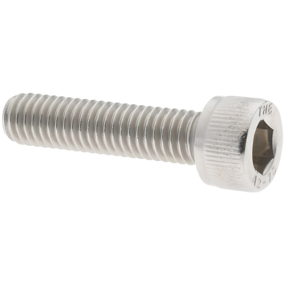 Hex Socket Cap Screw: M6x1, 25.00 mm Length Under Head, 18-8 & Austenitic Grade A2 Stainless Steel - Partially Threaded, DIN 912