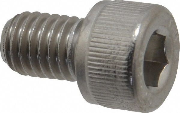 Value Collection MASC0080012CP Hex Head Cap Screw: M8 x 1.25 x 12 mm, Grade 18-8 & Austenitic Grade A2 Stainless Steel Image