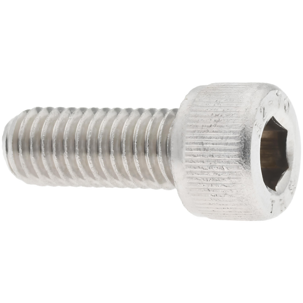 Hex Socket Cap Screw: M8x1.25, 20.00 mm Length Under Head, 18-8 & Austenitic Grade A2 Stainless Steel - Fully Threaded, DIN 912