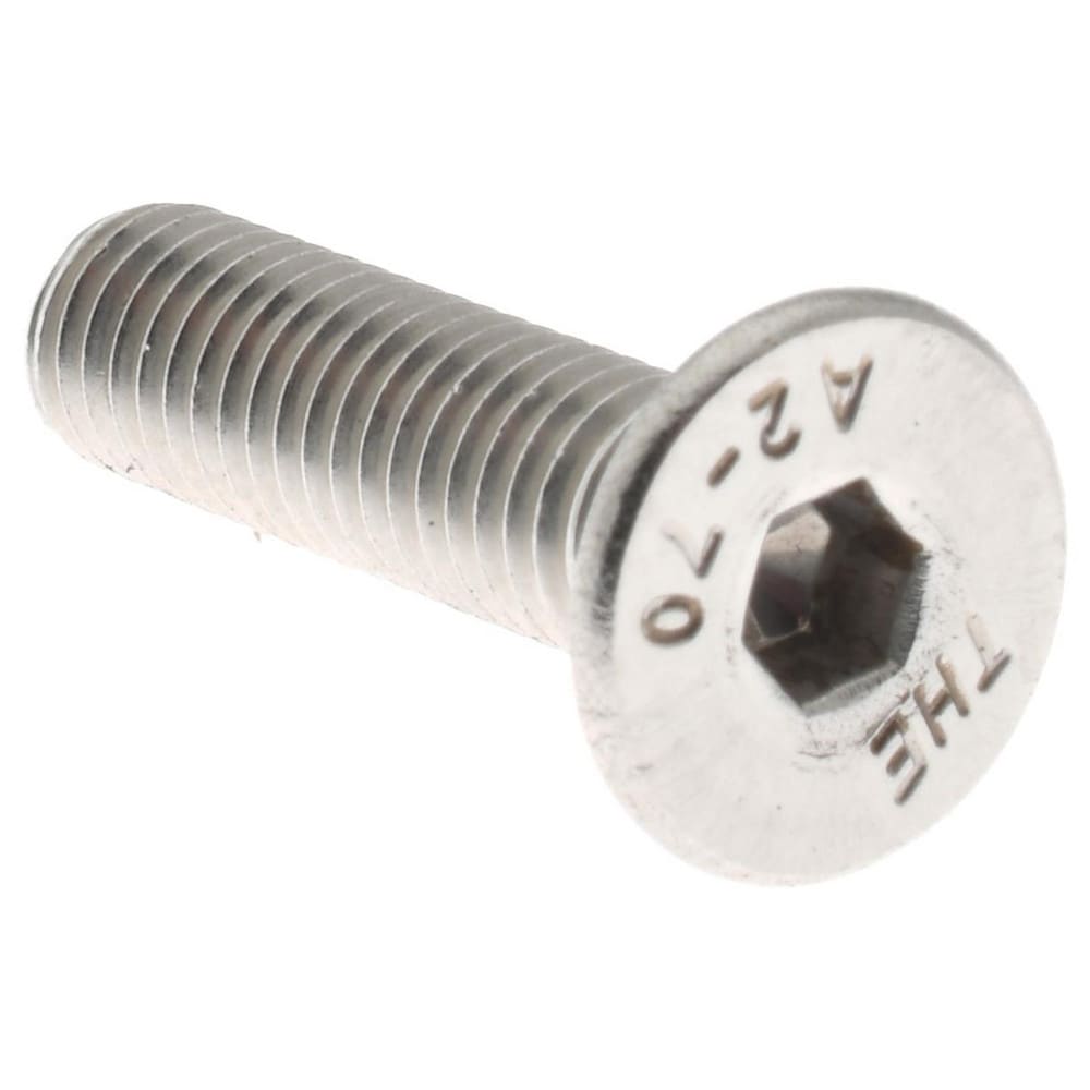 Value Collection - Flat Socket Cap Screw: M5x0.8, 18-8 Stainless Steel ...