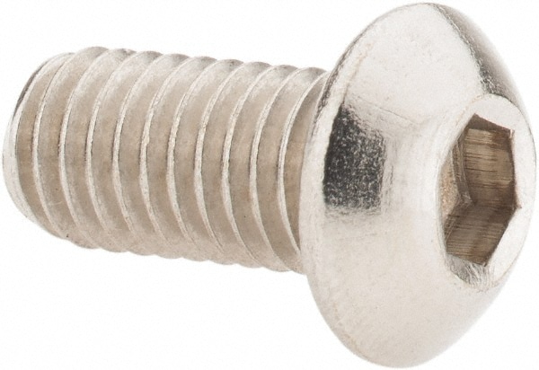 Value Collection B10006 M8x1.25 16mm Length Under Head Hex Socket Drive Button Socket Cap Screw Image