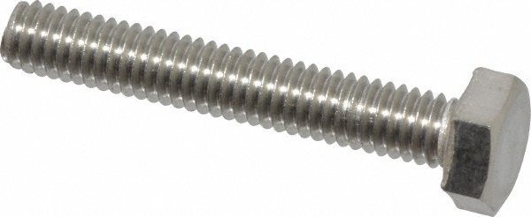 Value Collection 3MAHC0040025CP Hex Head Cap Screw: M4 x 0.70 x 25 mm, Grade 18-8 & Austenitic Grade A2 Stainless Steel Image