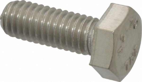 Value Collection 3MAHC0060016CP Hex Head Cap Screw: M6 x 1.00 x 16 mm, Grade 18-8 & Austenitic Grade A2 Stainless Steel Image