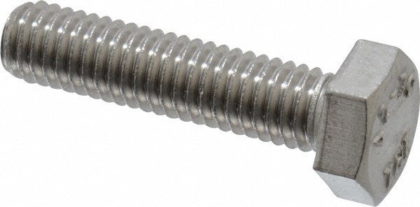 Value Collection 3MAHC0060025CP Hex Head Cap Screw: M6 x 1.00 x 25 mm, Grade 18-8 & Austenitic Grade A2 Stainless Steel Image