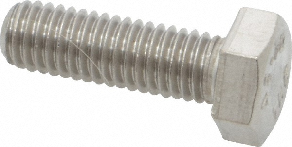 Value Collection 3MAHC0080025CP Hex Head Cap Screw: M8 x 1.25 x 25 mm, Grade 18-8 & Austenitic Grade A2 Stainless Steel Image