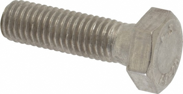 Value Collection 1MAHC0100035CP Hex Head Cap Screw: M10 x 1.50 x 35 mm, Grade 18-8 & Austenitic Grade A2 Stainless Steel Image