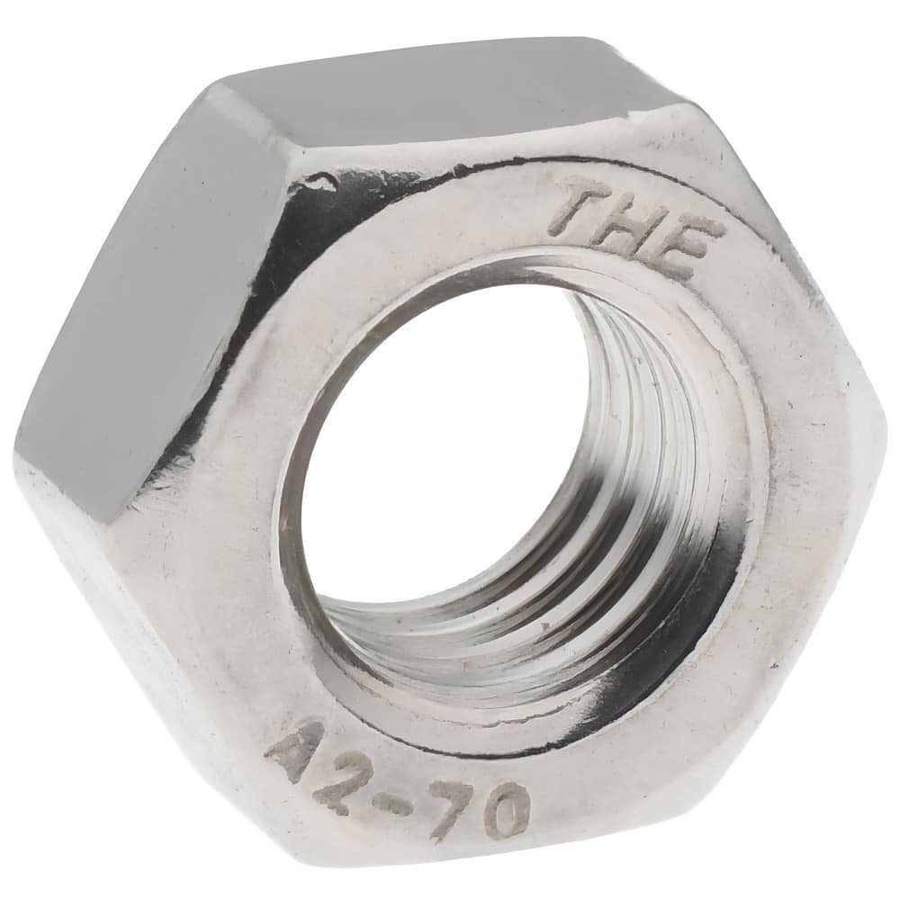 Value Collection - Hex Nut: M8 x 1.25, Grade 18-8 & Austenitic Grade A2  Stainless Steel, Uncoated - 68024249 - MSC Industrial Supply