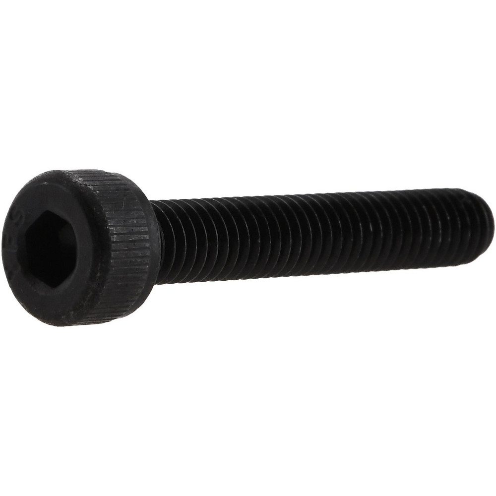 Hex Socket Cap Screw: M4x0.7, 25.00 mm Length Under Head, 12.9 Alloy Steel, Black Oxide Finish - Fully Threaded, DIN 912 & ISO 898-1