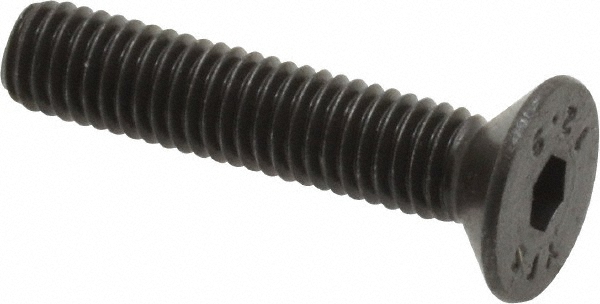 Value Collection 534058PR Flat Socket Cap Screw: Grade 12.9 Alloy Steel, Black Oxide Finish Image
