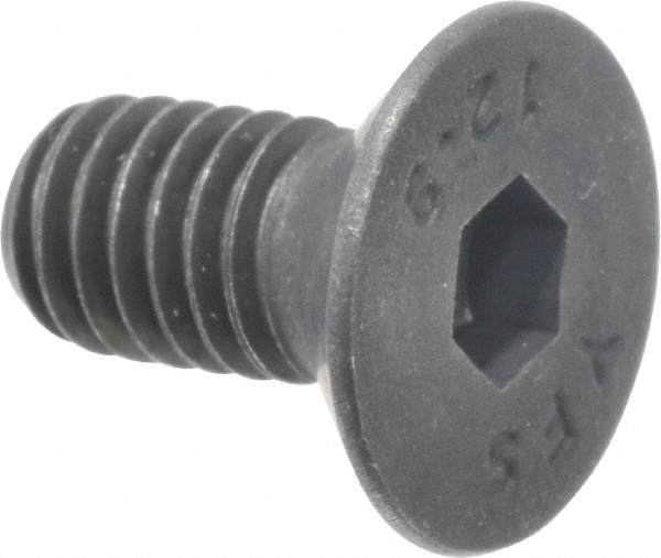 Value Collection Flat Socket Cap Screw Grade 12.9 Alloy Steel, Black Oxide Finish 68058486