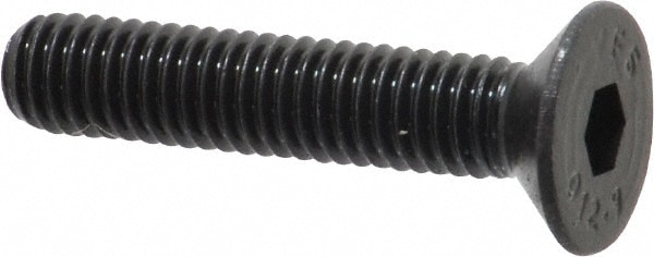 Value Collection 534084PR Flat Socket Cap Screw: Grade 12.9 Alloy Steel, Black Oxide Finish Image