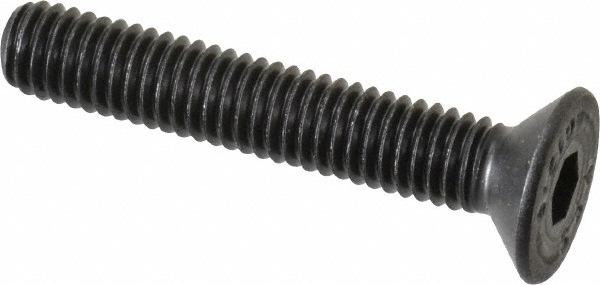 Value Collection 534086PR Flat Socket Cap Screw: Grade 12.9 Alloy Steel, Black Oxide Finish Image