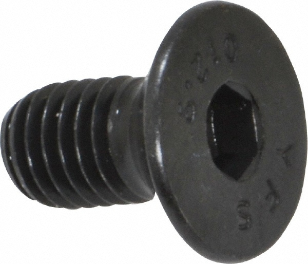 Value Collection 534110PR Flat Socket Cap Screw: Grade 12.9 Alloy Steel, Black Oxide Finish Image