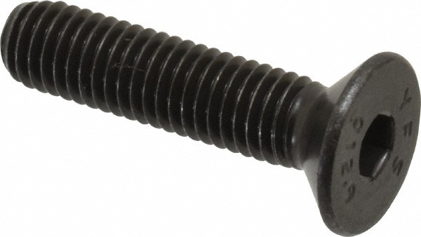 Value Collection 534118PR Flat Socket Cap Screw: Grade 12.9 Alloy Steel, Black Oxide Finish Image