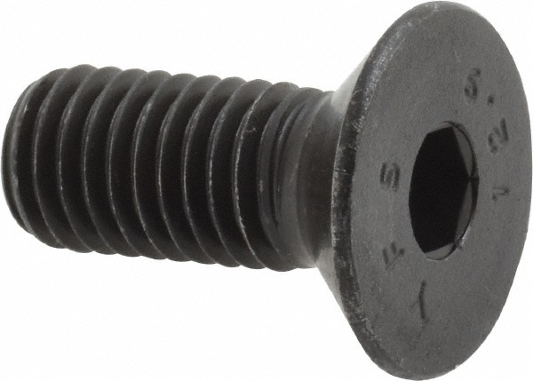 Value Collection 534150PR Flat Socket Cap Screw: Grade 12.9 Alloy Steel, Black Oxide Finish Image