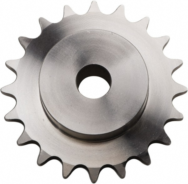 U.S. Tsubaki 35B14SS Plain Bore Sprocket: 14 Teeth, 3/8" Pitch, 7/8" Bore Dia 