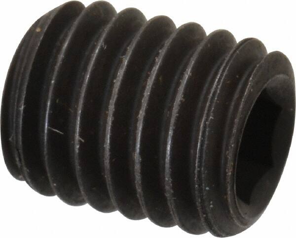 Cup Point Meets ISO 4029 Alloy Steel Set Screw Hex Socket Drive Black Oxide Finish M8-1.25 Thread Size US Made Pack of 100 45 mm Length 
