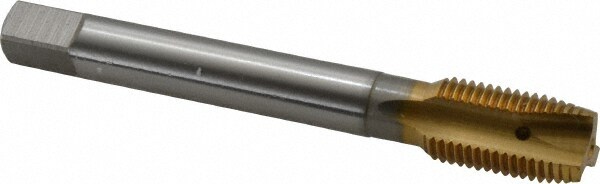 OSG 2692505 Spiral Point Tap: M14 x 1.5, Metric Fine, 3 Flutes, Plug, 6H, Vanadium High Speed Steel, TiN Finish Image