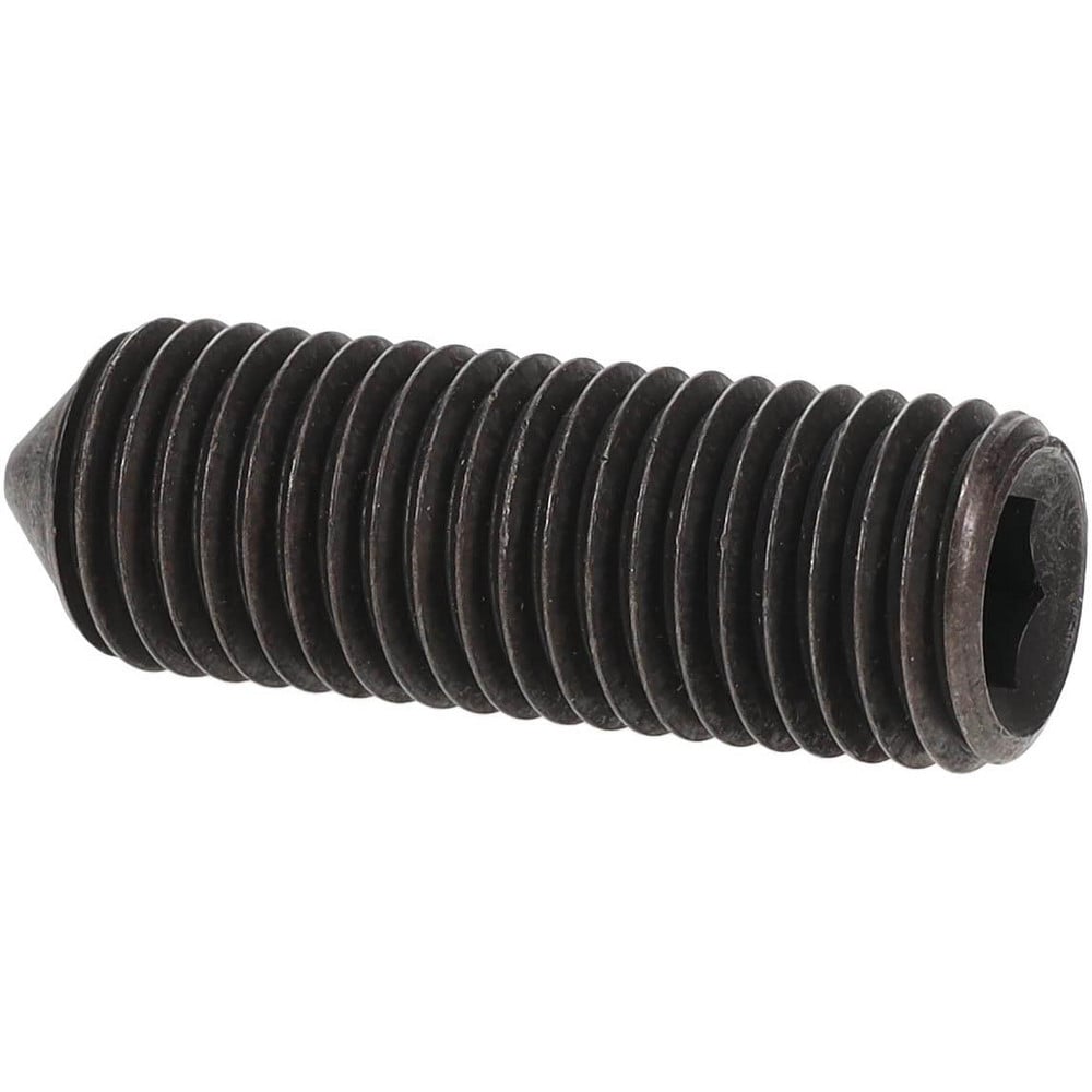 Set Screw: M20 x 2.50 x 60 mm, Cone Point, Alloy Steel, Grade 14.9 (45H)