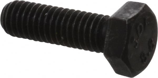 Value Collection - Hex Head Cap Screw: M6 x 1.00 x 20 mm, Grade 8.8 Steel,  Uncoated - 68080167 - MSC Industrial Supply