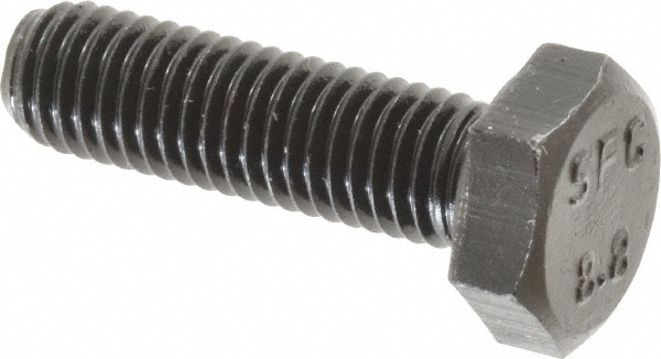 Value Collection 643073PR Hex Head Cap Screw: M10 x 1.50 x 35 mm, Grade 8.8 Steel, Uncoated Image