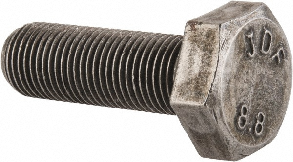 Value Collection 643192PR Hex Head Cap Screw: M10 x 1.00 x 30 mm, Grade 8.8 Steel, Uncoated Image