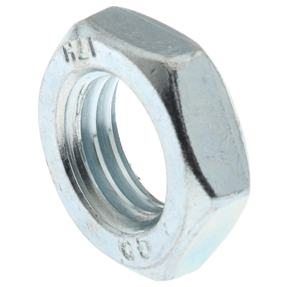 Metric Hex Jam Nuts - Zinc Plated Steel