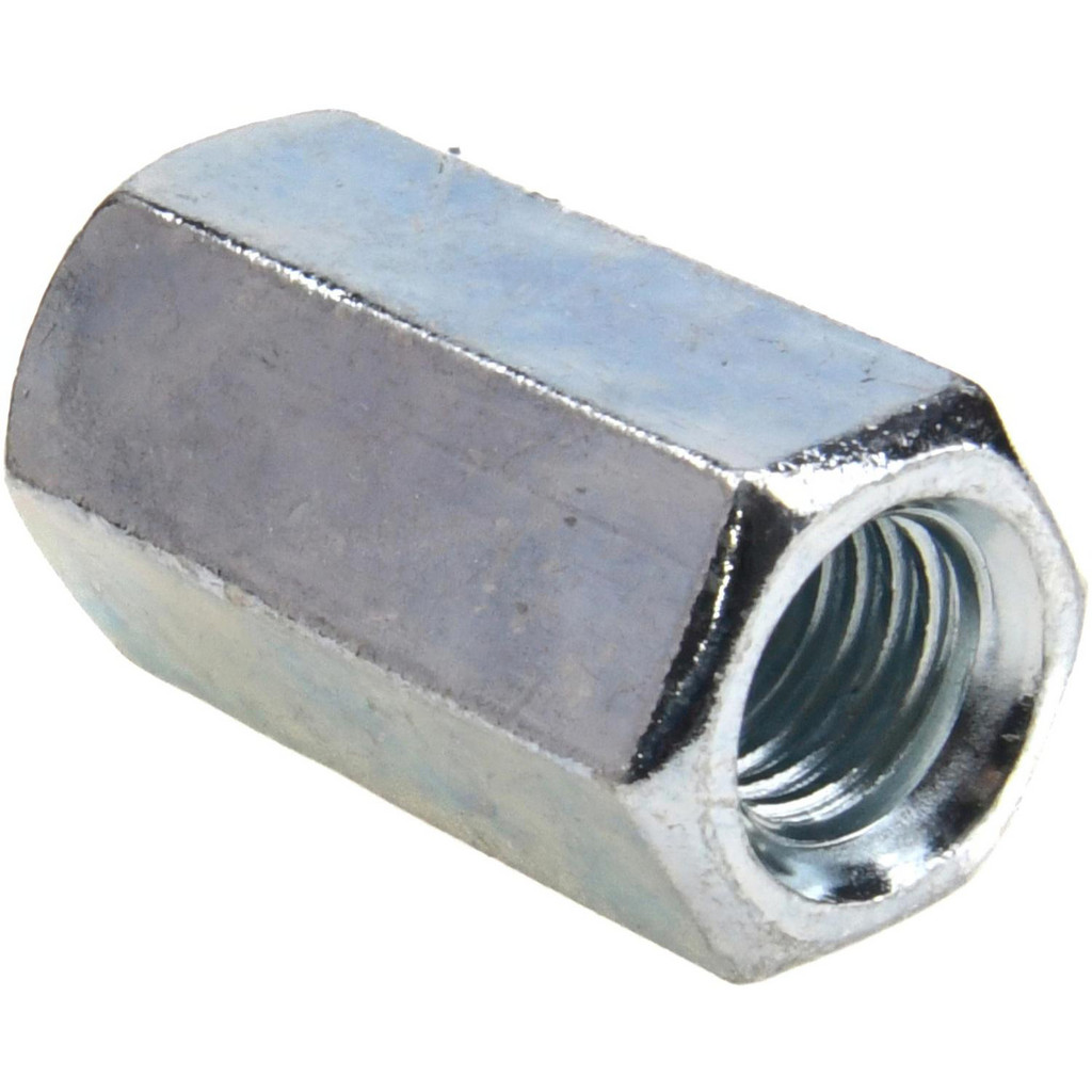 Photos - Nail / Screw / Fastener Value Collection M12x1.75 Metric Coarse, 36mm OAL Steel Standard Coupling Nut - Zinc-Plated Finish, 19mm Width Across Flats,