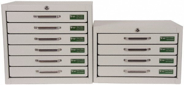 Vermont Gage 102301250 Class ZZ Plug Gage Set: 0.21 to 25.49 mm Range, 1265 Pc Image