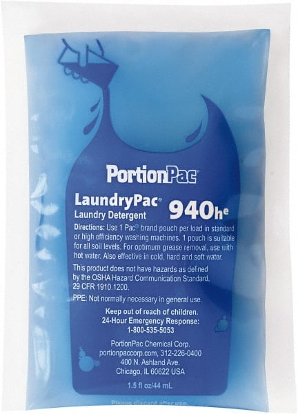 Laundry Detergent: Liquid, 1.5 oz Pouch