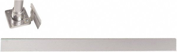 6' Long x 4" High, Aluminum Toeboard - 4" Pipe, Includes Toeboard & Bag Hardware