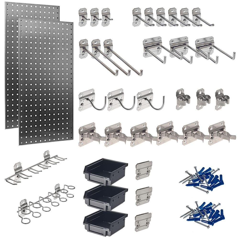 Triton Products LB18-Skit 18 x 36" Stainless Steel Pegboard Kit 