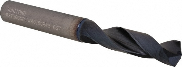 Sumitomo U101144 Screw Machine Length Drill Bit: 0.375" Dia, 135 °, Solid Carbide Image