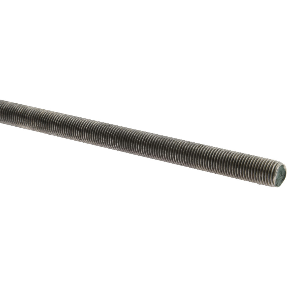 Made in USA - General-Purpose Threaded Rod: 3/8-24, 6' OAL, Stainless ...