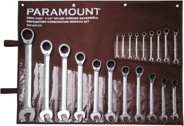 Paramount ratcheting store wrench set